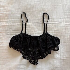 Victoria's Secret Black Lace Bandeau